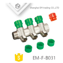 EM-F-B031 Manifold en laiton nickelé de haute qualité à 3 voies